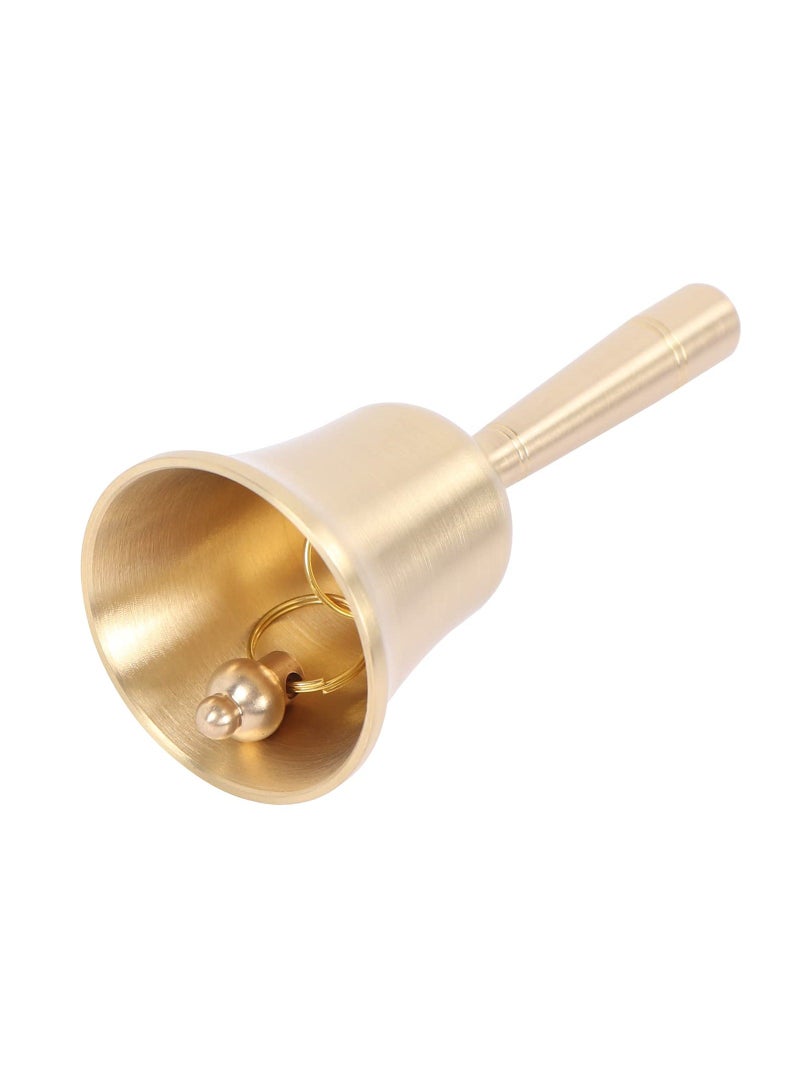 Traditional Style Hand Bell, Kids and Adults Game Call Bell, Extra Loud Solid Brass Handbells use for School, Church, Hotel and Wedding Service - Image 1