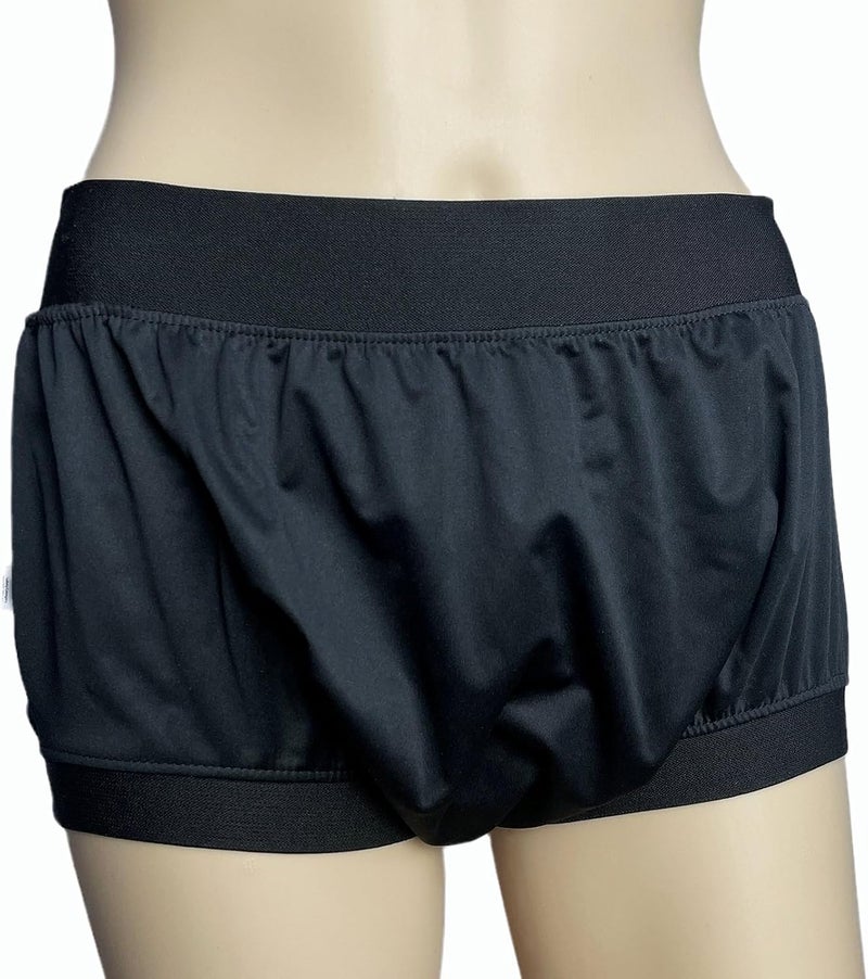 AQX Adult Diaper Cover for Incontinence, High Waist Active Waterproof Latex Pants, Noiseless Reusable Washable Pull Up Plastic Pants (NC High Waist XL)