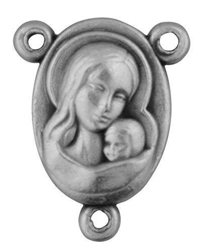 VENERARE Devotional Rosary Centerpiece with Holy Soil or Water - Pack of 3 (Madonna and Child with Holy Soil) - Image 3