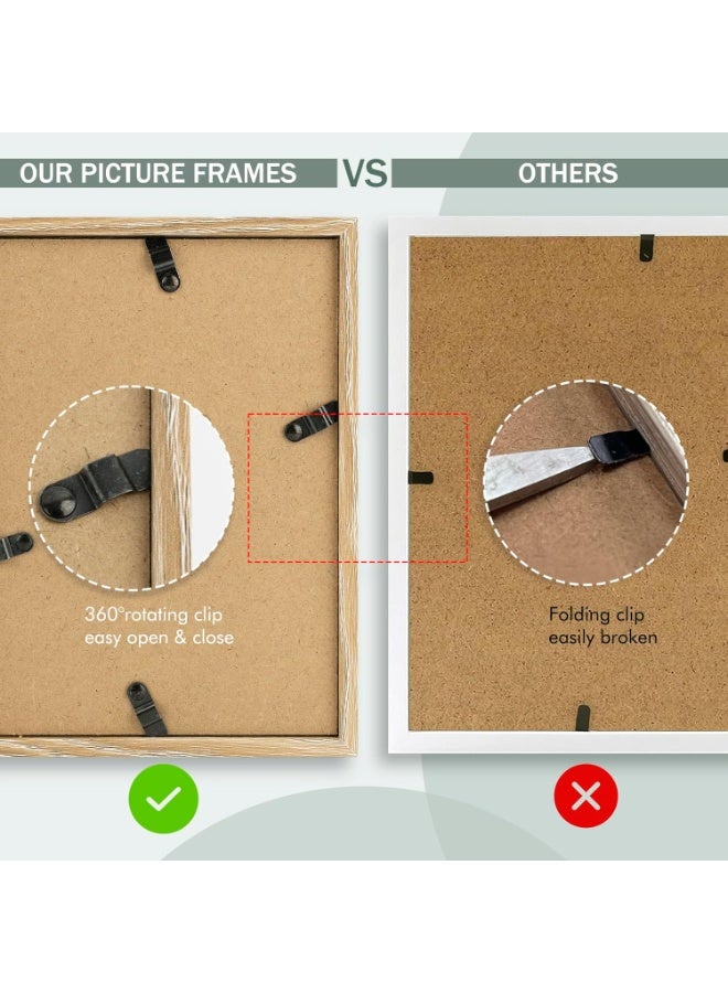 سوفام الإطار الثلاثي للصور المفصلية 4x6 باللون البيجي -قف على سطح المكتب أو سطح المكتب -تعريف الزجاج -العرض الكلاسيكي للصور والذكريات - Image 3