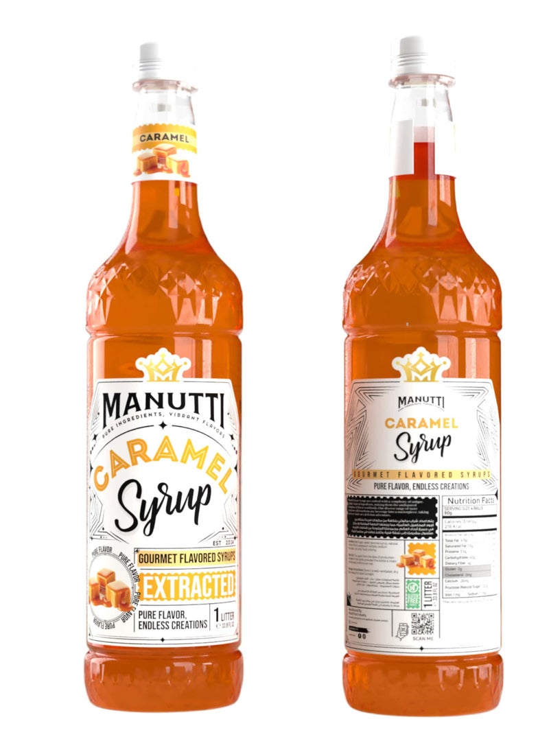 Manutti - Caramel Syrup 1 Liter - Image 1