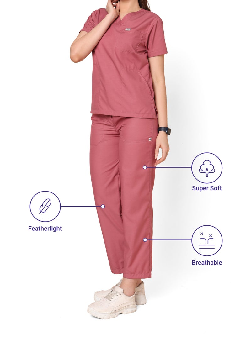 KNYA دلة طبية نسائية من إيكوفليكس بخمسة جيوب من الجيل الجديد (لون موف، مقاس XXL) - Image 5