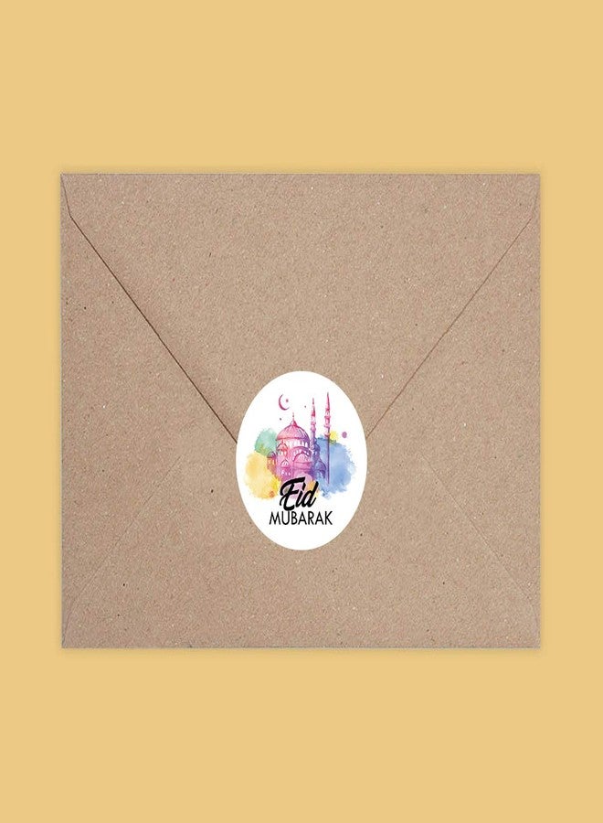 D2C Eid Mubarak Round Stickers for Envelop, Gifts and Packaging | Paper Stickers, 1.5 x 1.5 Inches (60) - Image 4