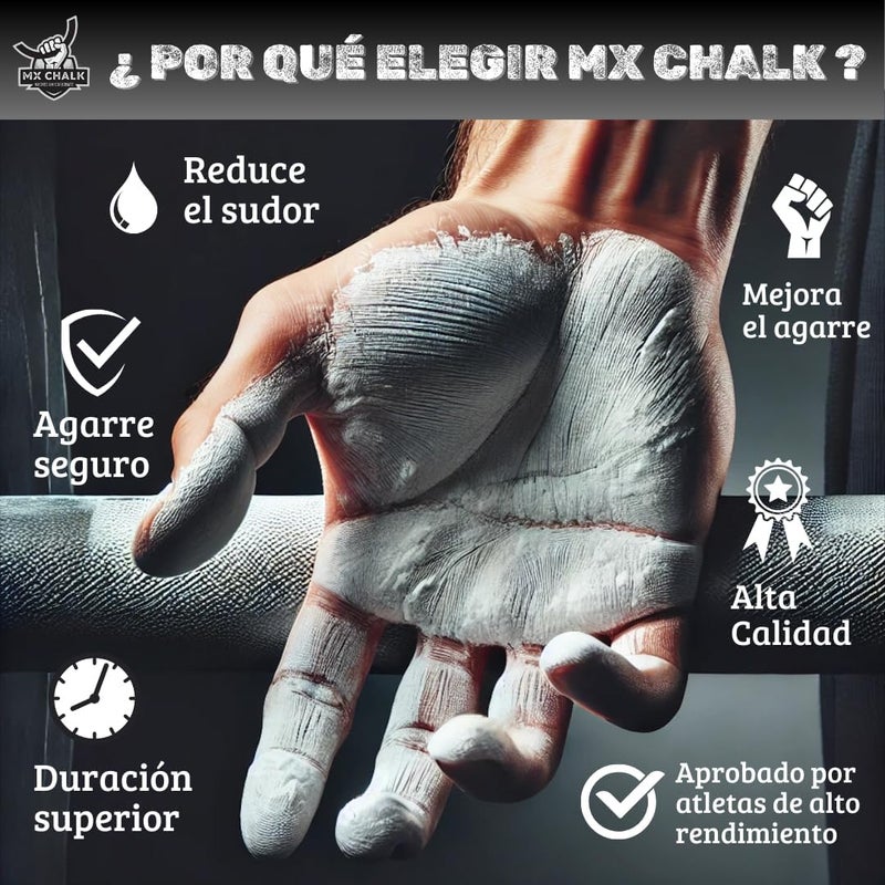 Mx Chalk كتلة طباشير 2 أونصة، طباشير رياضي، كربونات المغنيسيوم، جمباز، رفع الأثقال، تسلق الصخور، كروس فيت - Image 5