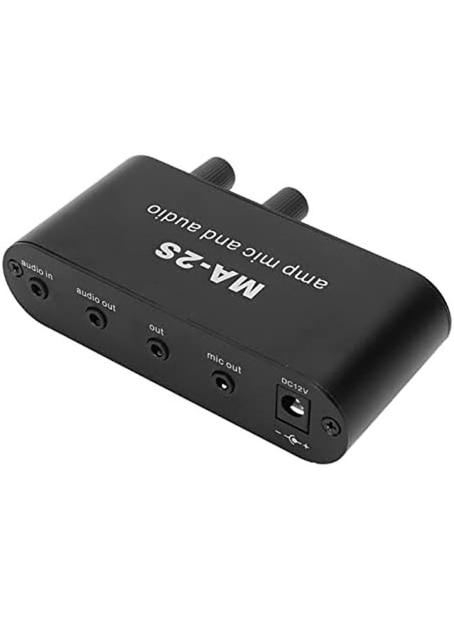 Portable Aluminum Audio Preamplifier with 3 Output Ports for Recording Karaoke and Home Entertainment - Image 3