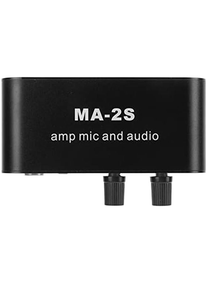 Portable Aluminum Audio Preamplifier with 3 Output Ports for Recording Karaoke and Home Entertainment - Image 4