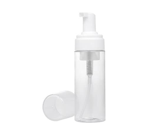 SpiderJuice 1 Pc Transparent Foaming Face Soap Dispenser Pump Refillable Bottle for Washing Hands 150ml - Image 1
