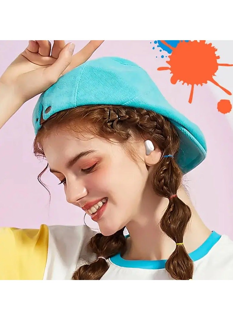 أونيكوما سماعات رأس ألعاب لاسلكية من ONIKUMA بتصميم قلاب دوار، وتحكم باللمس داخل الأذن، وسماعة رأس T20 عصرية قابلة للارتداء داخل الأذن، وتقليل الضوضاء وجودة صوت عالية (أبيض) - Image 4