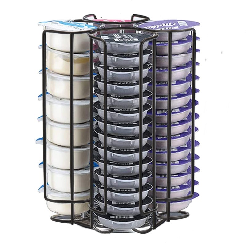 Frcctre Cocktail Capsules Holder Storage Carousel Bartesian Cocktail Capsule Holder Coffee Pods Holder Tower Stand Rack Metal Wire Coffee Capsule Storage Organizer Hold Up to 32 Capsule Pods