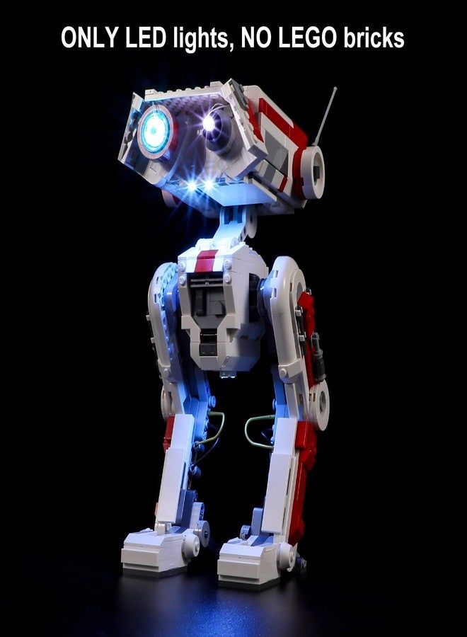 Vaodest مصباح LED من Vaodest لمجموعة Lego Star Wars 75335 BD-1، تصميم وتكوين متوافق مع الموديل 75335 (مصباح LED فقط، وليس مجموعة مكعبات البناء). - Image 3