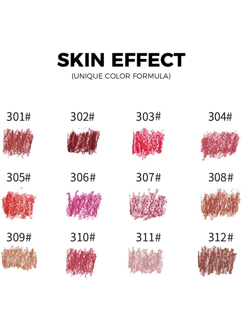 SHCOETY Lip Liner – Precise Lip Shaping and Definition, 12 Shades for Fuller Lips - Image 3