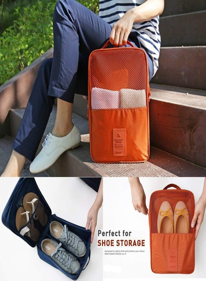 PUHBRHY Travel Shoe Bag,Cover,Pouches - Gym Men and Ladies Footwear Packing Storage Portable Cover - Storage Travel Organizer for Women & Men (Multi) - Image 3