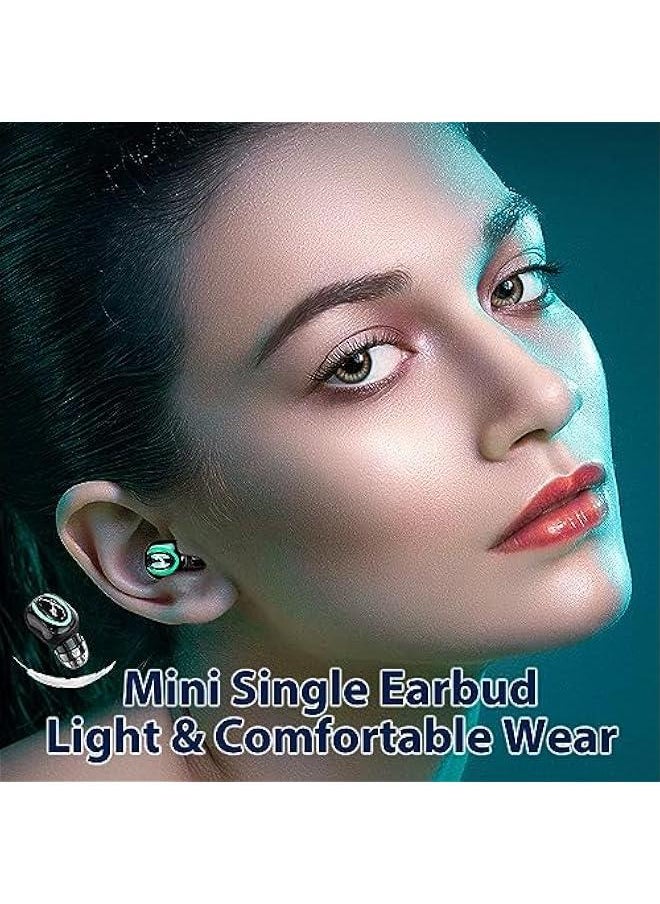 Generic - Mini Single Earbud Wireless Discreet Earbuds Tiny Bluetooth Earpiece Single Ear Bluetooth Headset Single Earbud Mic Mini Small Invisible Hidden Earbuds Wireless Headphones for Work - Image 1