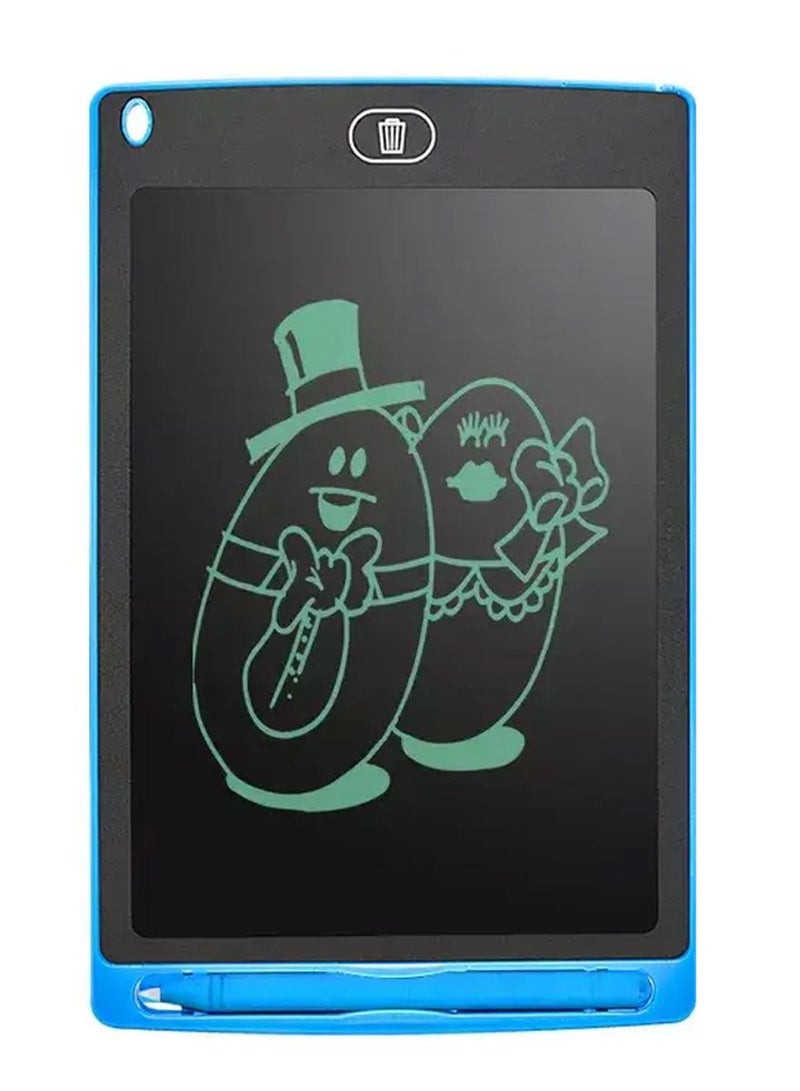 FEND Thin Lightweight Built-in Stylus Dock Replaceable Coin-Cell Battery One Button Erasing  8.5 Inch LCD Writing Tablet Blue  - Image 1