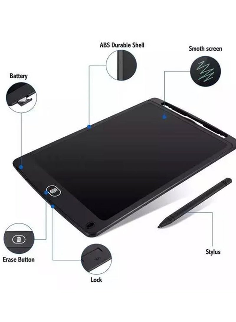 FEND Thin Lightweight Built-in Stylus Dock Replaceable Coin-Cell Battery One Button Erasing  8.5 Inch LCD Writing Tablet Blue  - Image 4