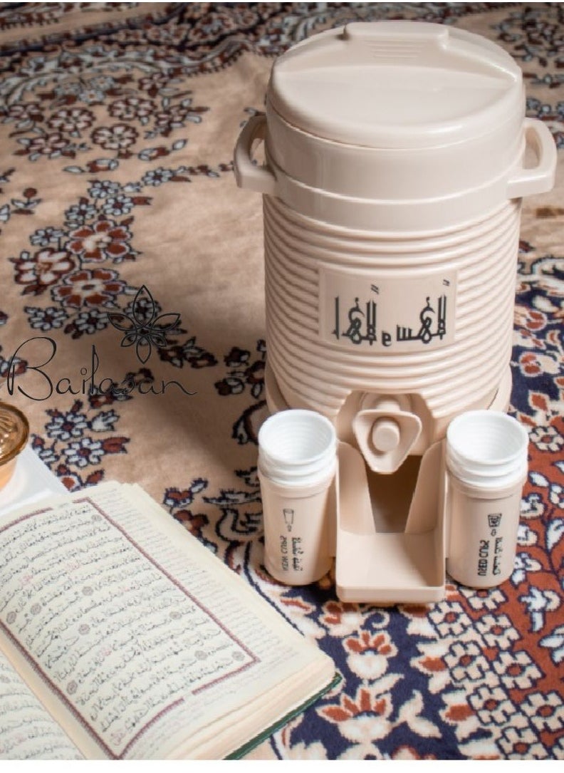 Thermos Alharam Zamzam Water Flask (5 L) - Beige | Ideal for Travel & Home Use - pzsku/Z6F803E0F08A2F450B74AZ/45/_/1735074293/f0e68b45-1c54-414d-ad18-2b1eec10c666