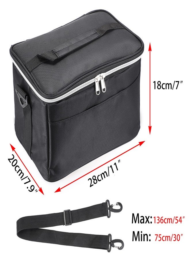 BTSKY منظم تخزين علامات متعدد الوظائف من BTSKY لحامل علامات لـ 120 علامة - حقيبة أقلام قماش بسحاب مع مقبض حمل، حزام قابل للتعديل وأكمام قابلة للإزالة، حقيبة فنية متعددة الاستخدامات للوازم - Image 3