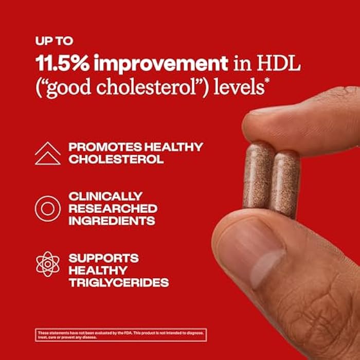 Humann Cholesterol Health Daily, Aged Black Garlic Extract & Citrus Bergamot, Cholesterol & Lipid Support Supplement, 60 Capsules - Image 2