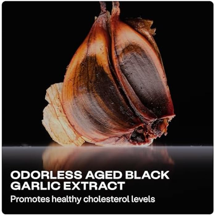 Humann Cholesterol Health Daily, Aged Black Garlic Extract & Citrus Bergamot, Cholesterol & Lipid Support Supplement, 60 Capsules - Image 3