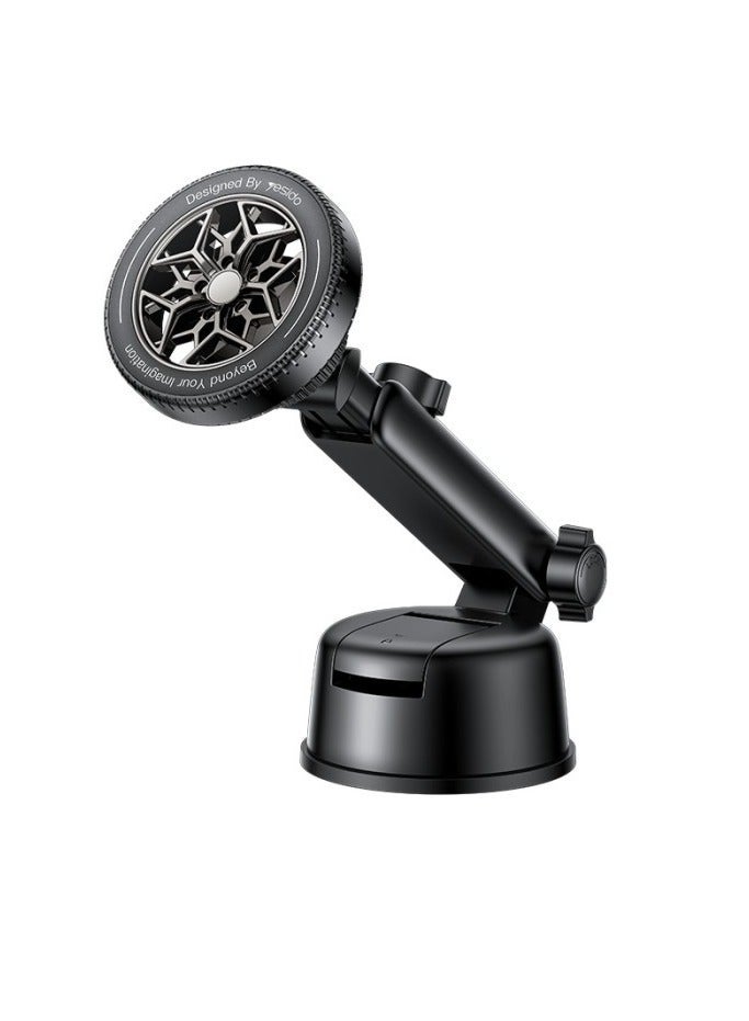 Yesido C266 360° Rotatable Ring Shaped Magnetic Car Phone Holder for Dashboard - Image 1