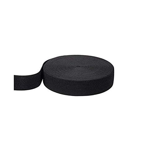 viaili VIAILI 1.5 Inch by 11 Yard Heavy Stretch High Elasticity Elastic Spool Knit Elastic Bands for Sewing (Black, 1.5inch) - Image 4