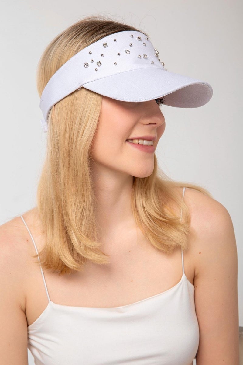 Saria Moda Saria Fashion Stone Tennis Hat  - Image 2
