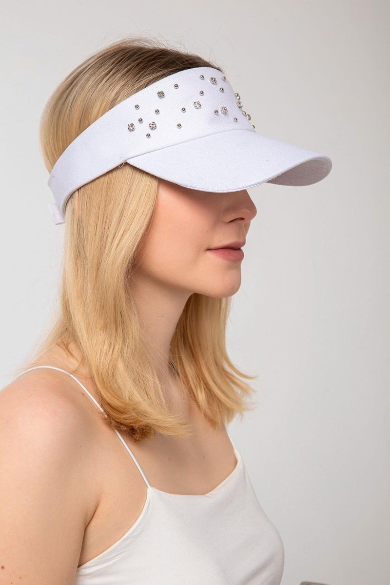 Saria Moda Saria Fashion Stone Tennis Hat  - Image 4