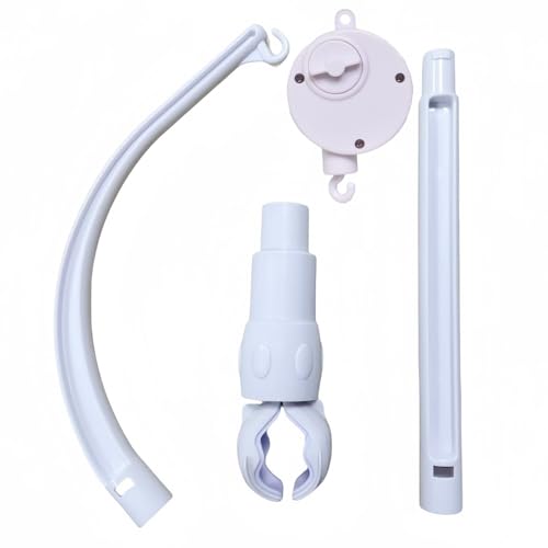 Accfore 23 inches Crib Mobile Arm Nursery Mobile Arm Baby Mobile Hanger,The Claw Part can be Adjusted Width,DIY Toy Decoration,Mobile Arm for Crib(with Music Box) - Image 3