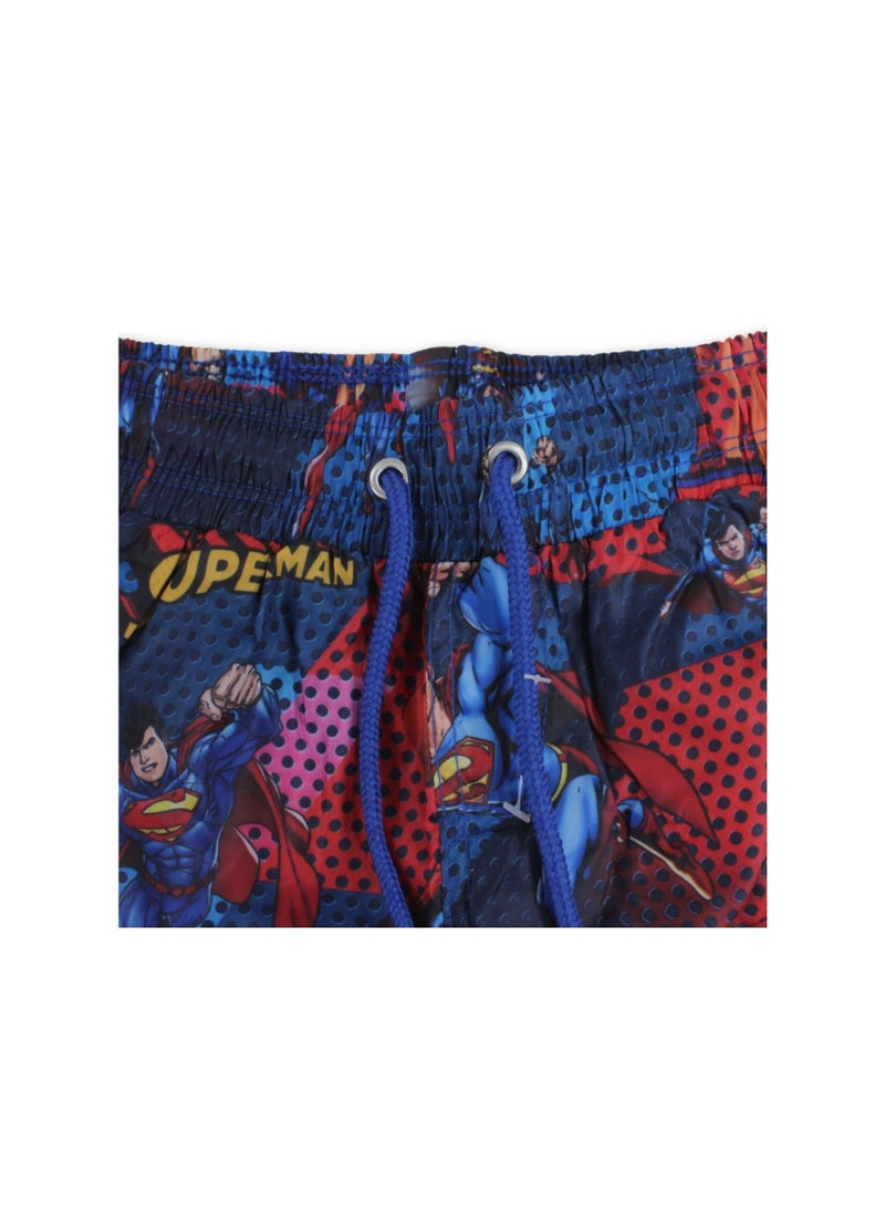 I.Wear Baby Boys Swim Trunks – Navy with Super-Man Print - Image 3