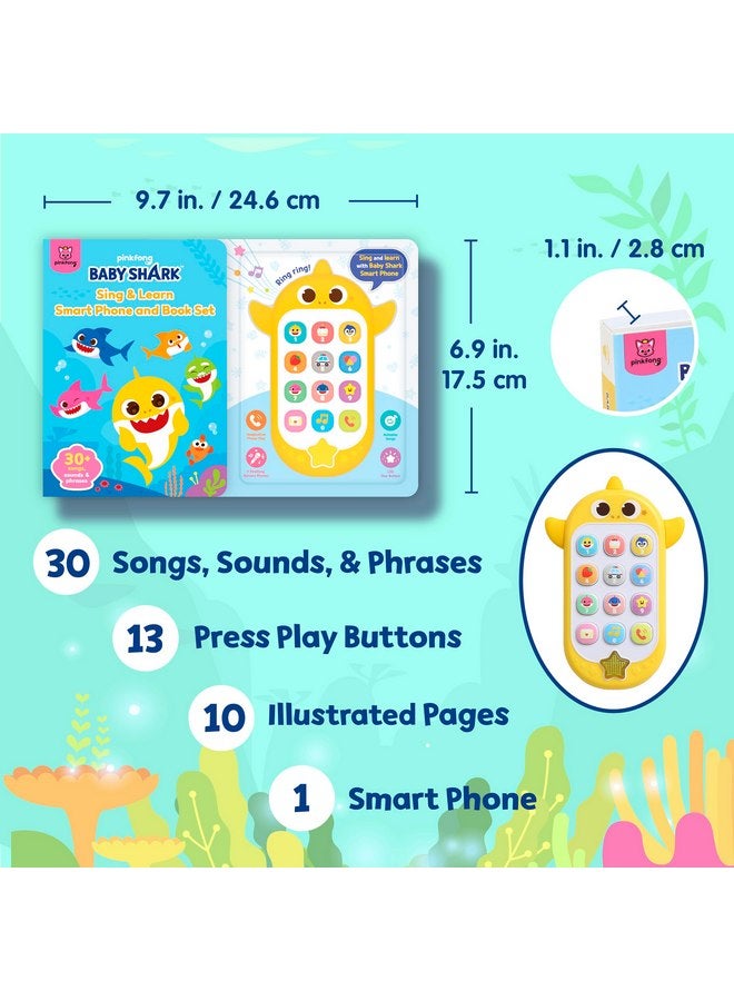 Pinkfong Baby Shark Sing & Learn Smart Phone and Book Set, Baby Shark Toys, Interactive Learning Toys for Toddlers, Learning & Education Toys, Baby Shark Gifts for Kids - Image 2