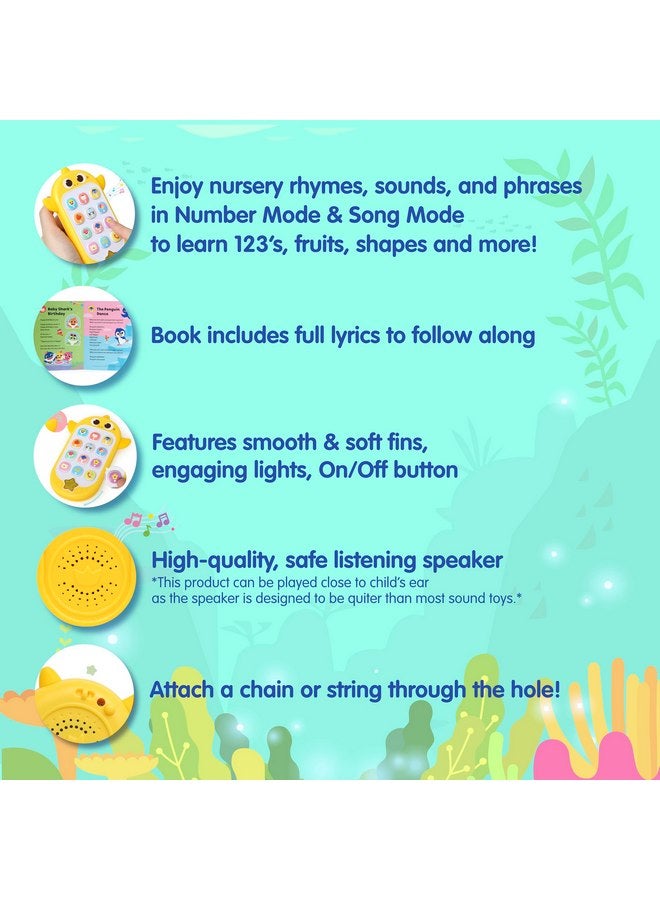 Pinkfong Baby Shark Sing & Learn Smart Phone and Book Set, Baby Shark Toys, Interactive Learning Toys for Toddlers, Learning & Education Toys, Baby Shark Gifts for Kids - Image 3