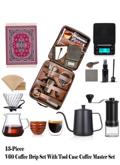 Old_Feller V60 Set 13-Piece Coffee Drip Set With Tool Case Coffee Master Set  - Image 1