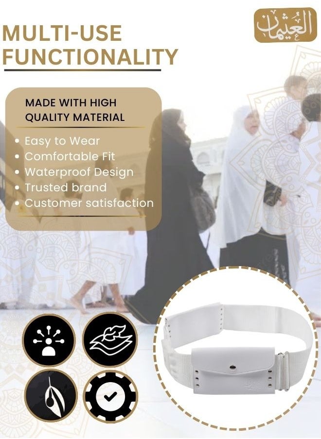 Al othaiman Men's Hajj & Umrah Wearing Ahram Belt -Ahram Waterproof Belt | New Dry Fast Microfiber Technology | Perfect for Ihram & Ehram  - Image 4