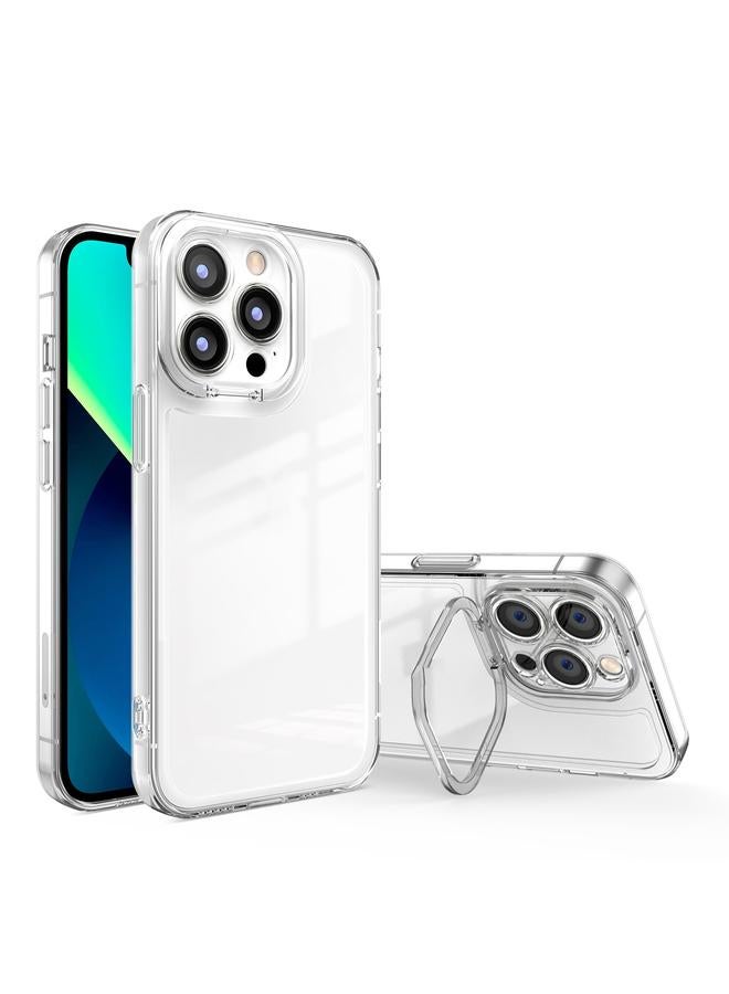 Zaboon Case For iPhone 12 Transparent Invisible Bracket Shockproof Phone Case - Image 1