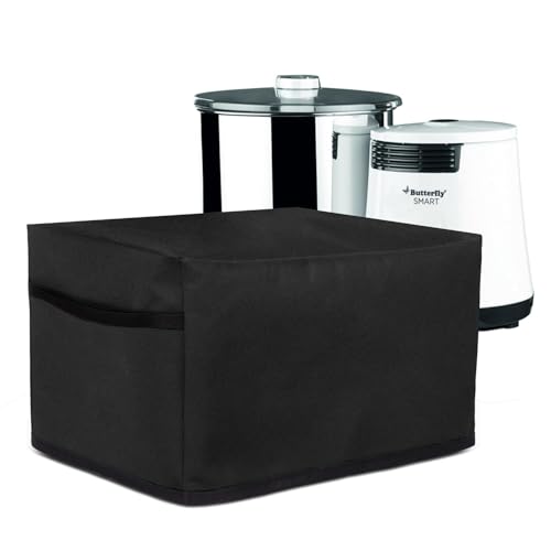 Cranique Dust Proof Water-Resistant Wet Grinder Cover for Table Top 2 Litre Butterfly Smart | Butterfly Rhino | Butterfly Hippo - Black-1 - Image 1