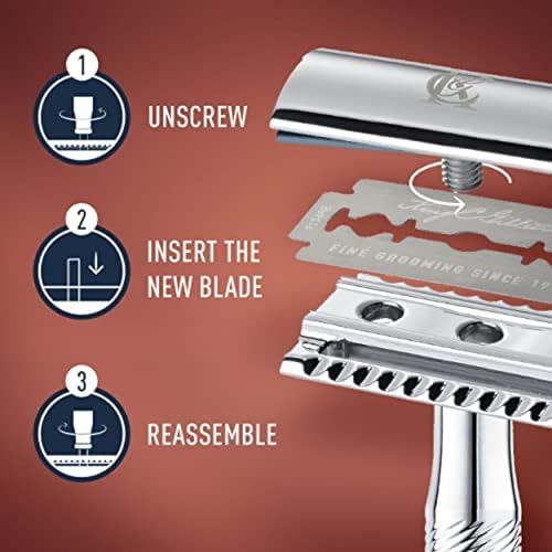 King C. Gillette Double-Edge Safety Razor blades for better control, 100 count, with anti-friction coating - Image 5