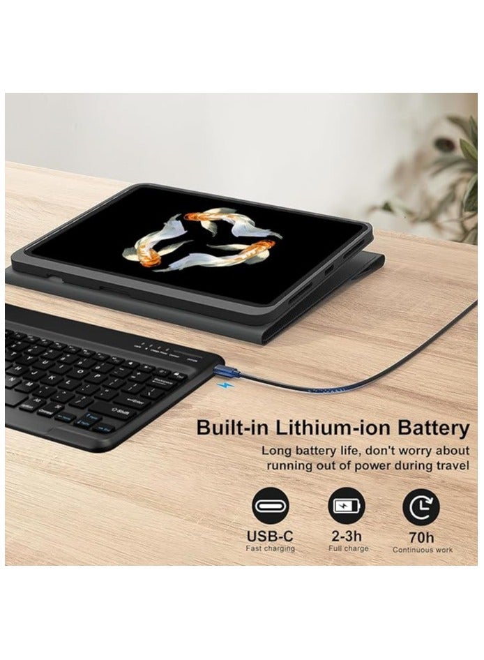 erorex 2022 Samsung Galaxy Tab S9 Ultra 2023/S8 Ultra Keyboard Protective Case 14.6 inch, Protective Case with S Pen Holder, Slim Smart Cover with Multi-Use Bluetooth Keyboard for Galaxy Tab S9 ultra, Black - Image 5