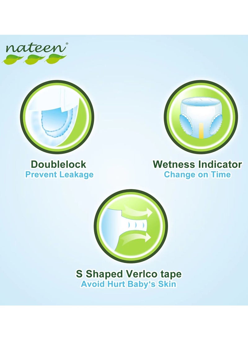 nateen - Soft Line Baby Diapers,Size 5(12-25kg),144 Count Diapers,Super Soft,Breathable Baby Diaper. - Image 1