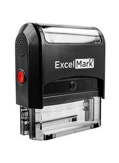 ExcelMark Rectangular Completed Teacher Stamp Self Inking Black Ink (A2359)  - Image 2