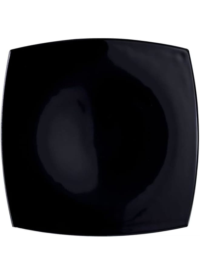 Luminarc Quadrato Square Dinner Plate, 26Cm, Black