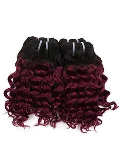 FASHION LINE 4 Bundles Deep Wave Short Bob Style Ombre 1B/30 Virgin Human Hair Bundles 50G Two Tone Color Brazilian Hair Weave 8”  - Image 4