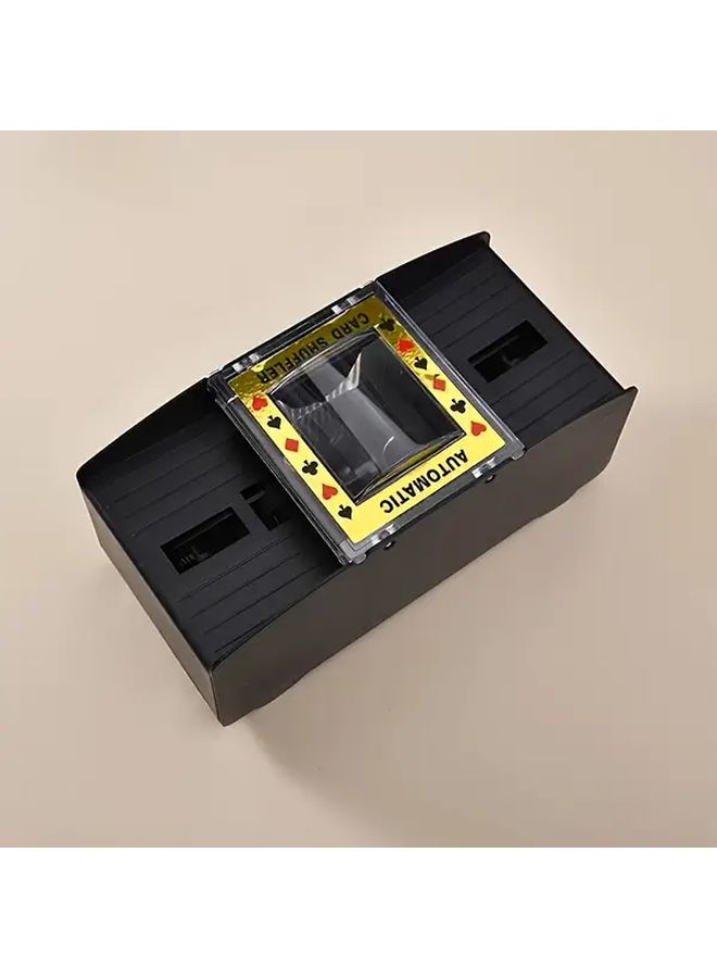 Black Automatic Card Shuffler Machine with Clear Display Screen for Poker Blackjack UNO - Image 5