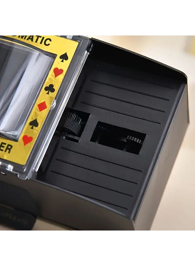 Black Automatic Card Shuffler Machine with Clear Display Screen for Poker Blackjack UNO - Image 4