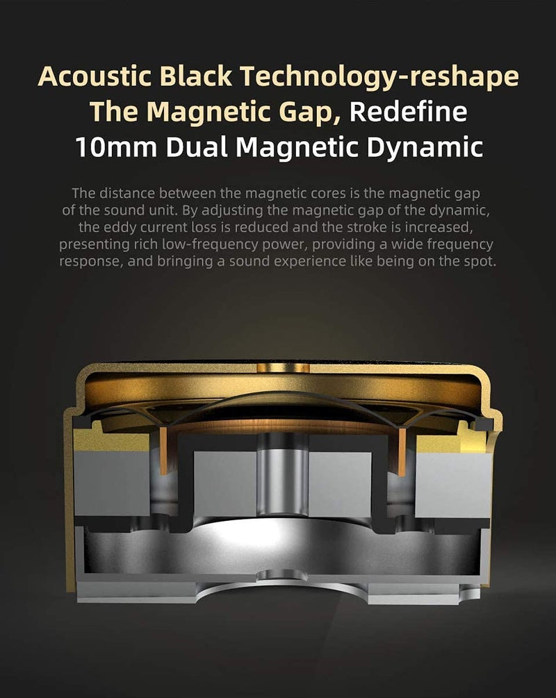 CCA سماعة أذن KZ ZSN Pro X مزدوجة السائق 1BA 1DD سماعة سلكية HiFi رياضية للألعاب سماعات أذن متوافقة مع الهاتف والكمبيوتر والتابلت - Image 3