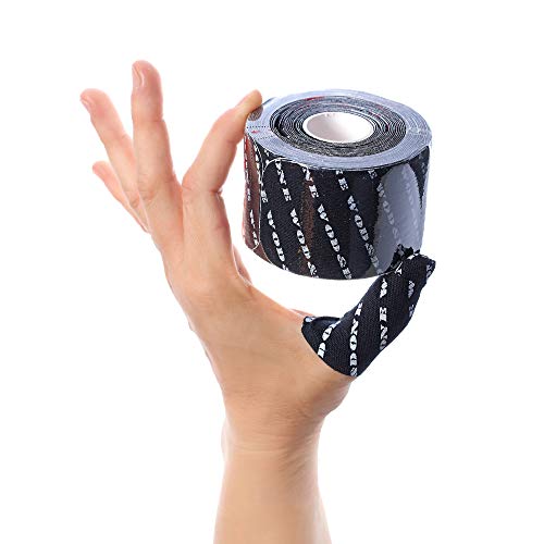WOD&DONE Premium Pre-Cut 3 Rolls of 32pcs 6in x 2in Strips Athletic Thumb Protection Tape for Functional Fitness Hook Grip Olympic Weightlifting (Black, 3Rolls) - Image 5