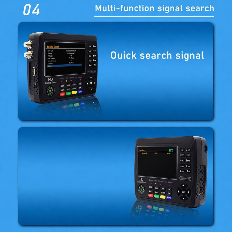 iBRAVEBOX V10 Finder Max HD Satellite TV Signal Finder DVB-S/S2/S2X Digital Handheld Signal Meter Satellite Finder H.265 4.3Inch LCD for Adjusting Sat Dish - Image 5
