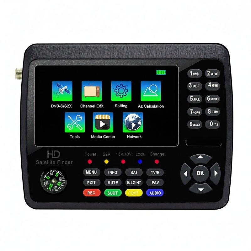 iBRAVEBOX V10 Finder Max HD Satellite TV Signal Finder DVB-S/S2/S2X Digital Handheld Signal Meter Satellite Finder H.265 4.3Inch LCD for Adjusting Sat Dish - Image 1