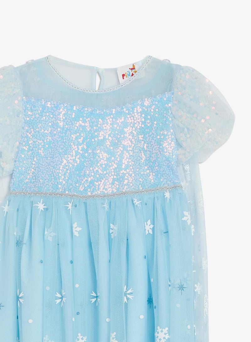 Pinata Blue Sequin Princess Dress - Image 4