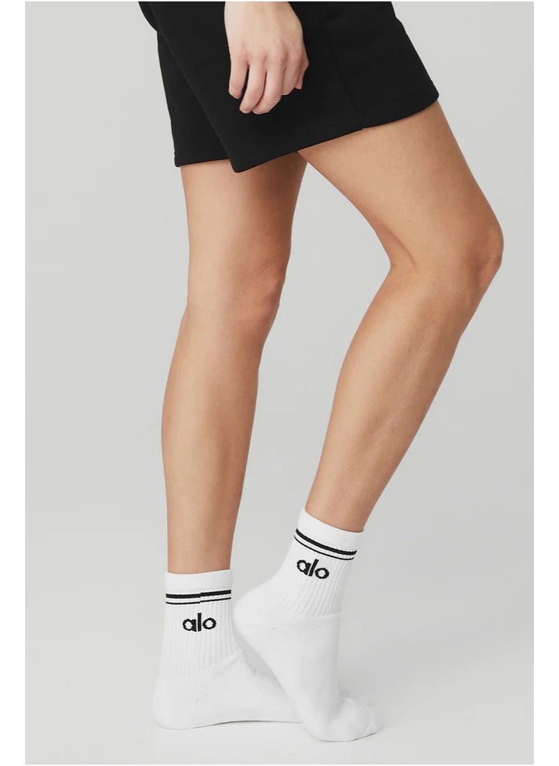 Alo Yoga - alo cotton socks 18cm long socks men's and women's cotton socks sports and leisure three pieces - Image 1