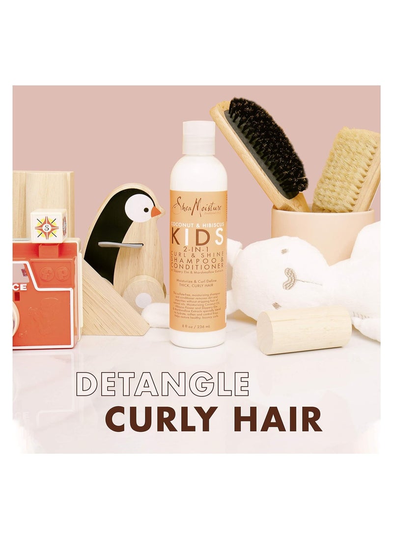 SheaMoister Shea Moisture Kids Coconut & Hibiscus Multi-Use Detangler, 8 fl oz (237 ml)  - Image 5